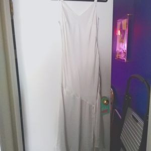 Express Ivory Midi dress with slit